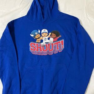 NFL Buffalo Bills Blue Hoodie with Fisher Price Characters Boys Size XL 18